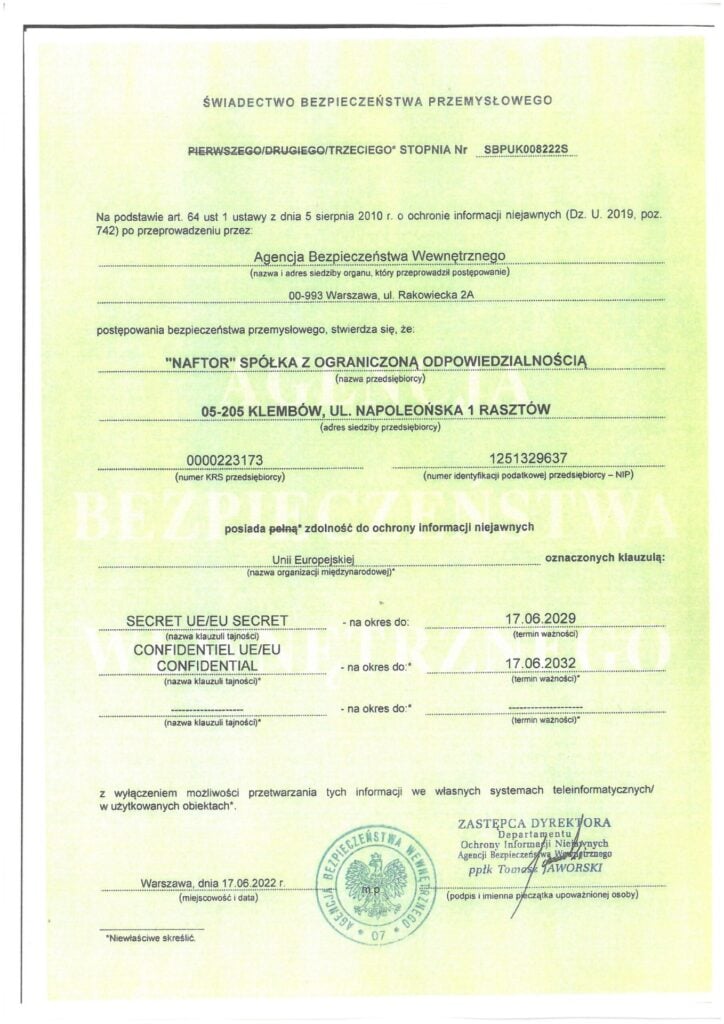 Innowacyjne systemy bezpieczeństwa, ochrona fizyczna, zabezpieczenia techniczne obiektów, szkolenia.
