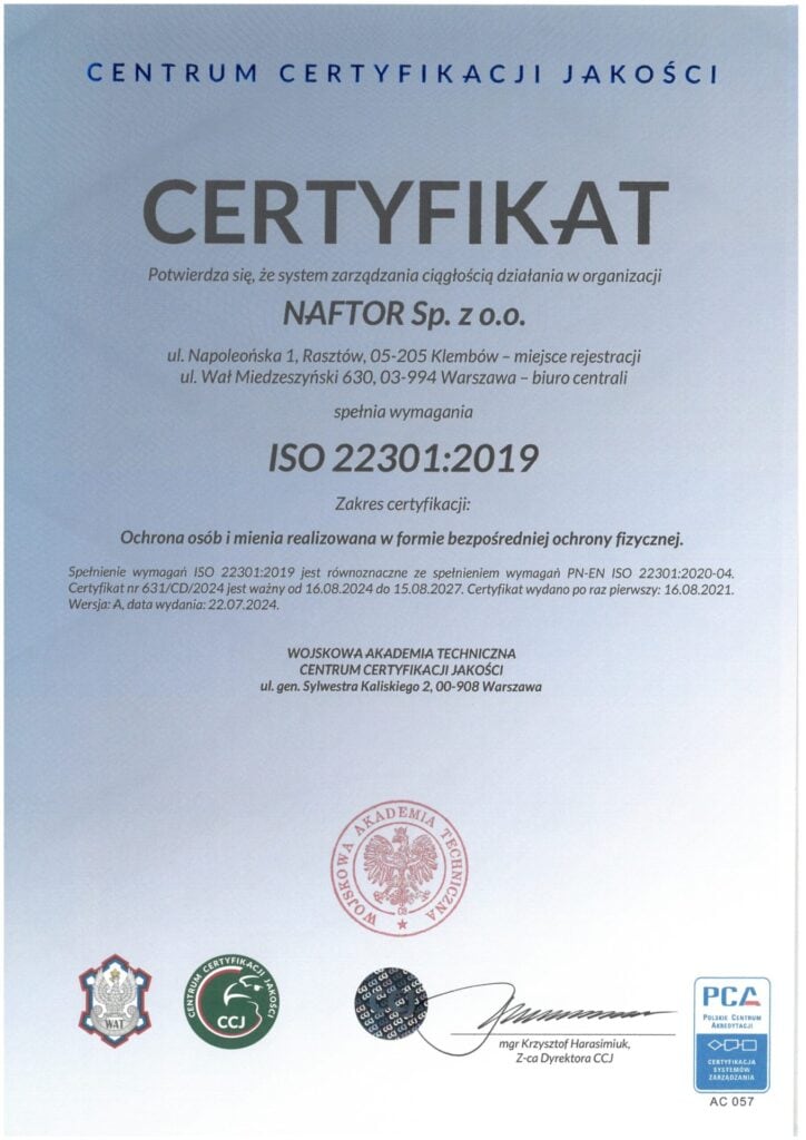 Innowacyjne systemy bezpieczeństwa, ochrona fizyczna, zabezpieczenia techniczne obiektów, szkolenia.